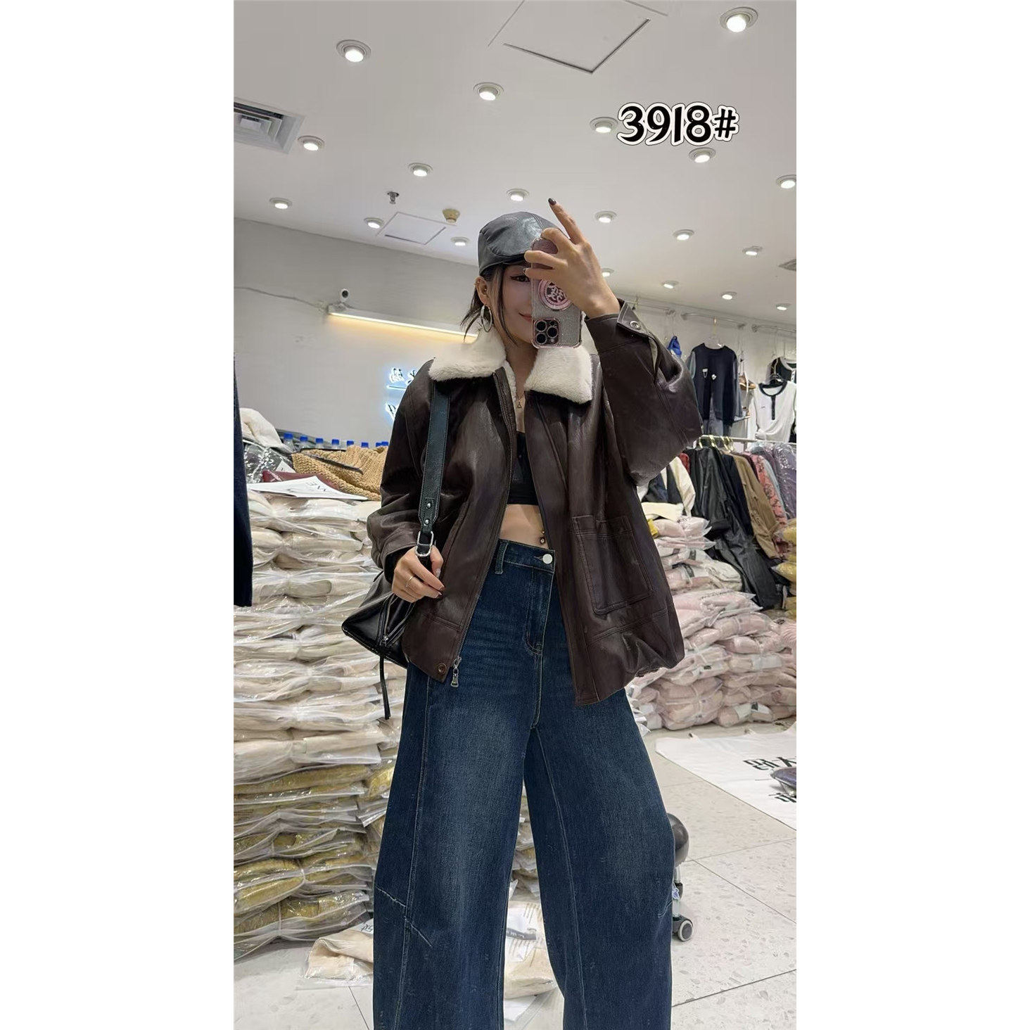 3918妃儿红2025冬季新款衬衫