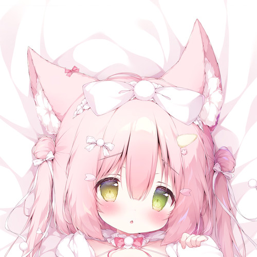 俺の嫁 桃豆こまもち 兽耳娘 もちこちゃん 二次元动漫等身抱枕套
