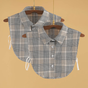 领装 假领子女百搭假领配毛衣格子假衬衫 饰领 新款 LRXN2023年秋冬季