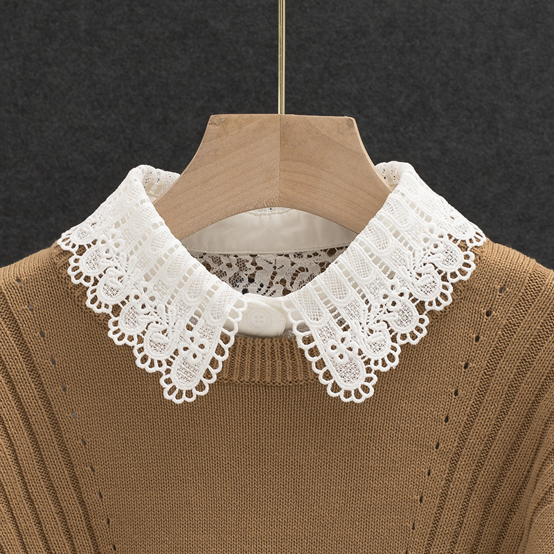 百搭白色韩版衬衣假领子