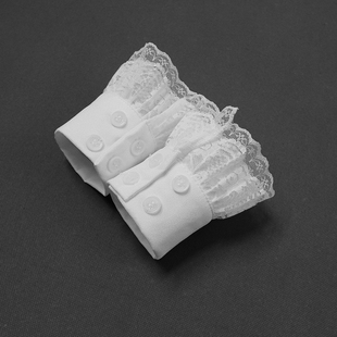 口护腕手套毛衣卫衣喇叭袖 饰假袖 子女蕾丝花边百搭装 LRXN内搭假袖