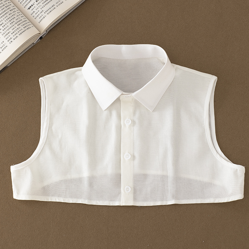 男士假领子百搭假领春秋冬蓝色