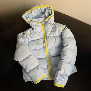 多巴胺复古时尚刺绣连帽贝壳棉服学生冬季新款保暖加厚连帽外套潮