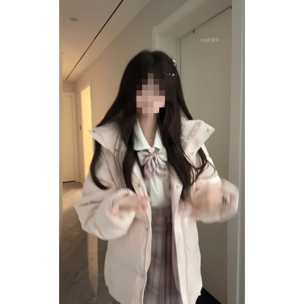 森系ins粉色甜美面包服外套女冬季新款小个子百搭宽松保暖面包服