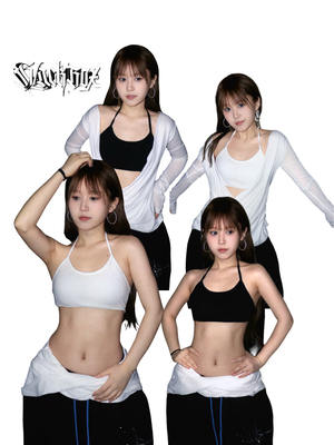 BLACKBOX黑盒子自带胸垫百搭挂脖露背一体式内衣美背吊带夏天女