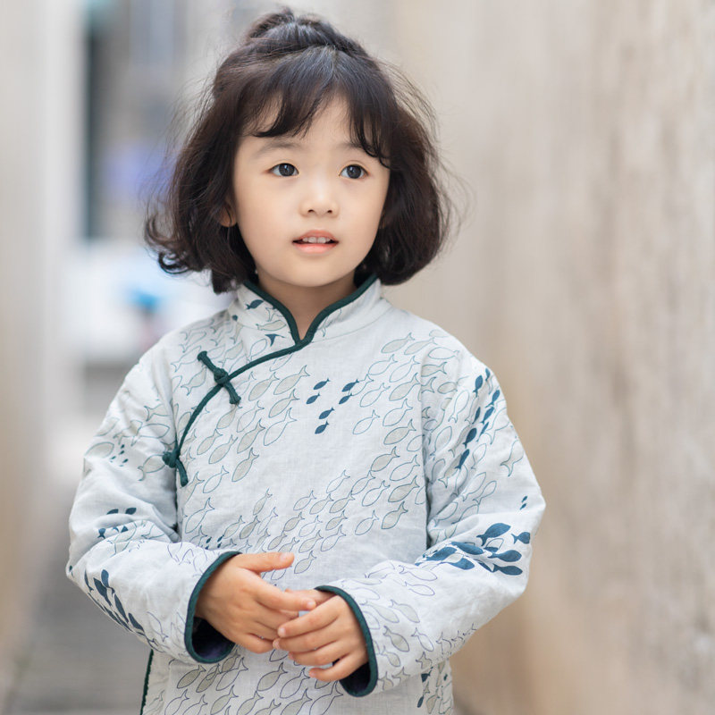 汉服女童羽绒服中长款白鸭绒2020新款冬装亲子款清新复古中国风,童装/婴儿装/亲子装,羽绒服,淘宝优惠券,粉丝福利购,淘宝优惠卷