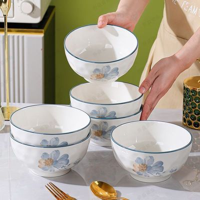 新款釉下彩凝香陶瓷碗碟套装一整套碗家用吃饭碗盘子全尺寸碗盘