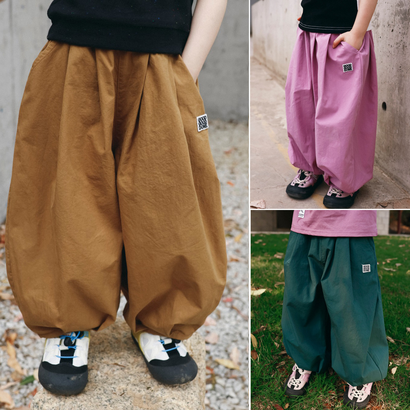 山系儿童纯棉薄款宽松阔腿裤夏装户外女童透气嘻哈束脚防蚊长裤,童装/婴儿装/亲子装,裤子,淘宝优惠券,粉丝福利购,淘宝优惠卷