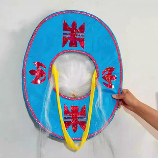 戏曲渔翁帽子划旱船渔夫草帽圈姜太公黄梅戏刘海砍樵戏剧演出用品