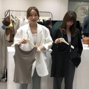 十三行女装 ins 韩国老板娘widelia针织背心吊带女内搭美背网红爆款