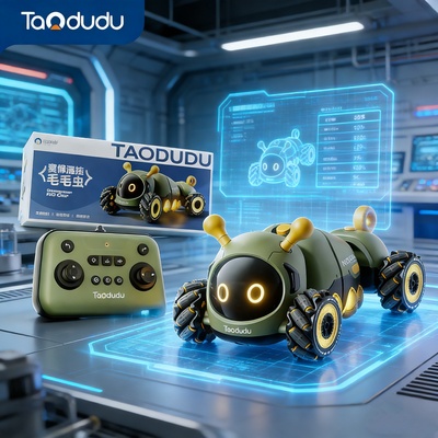 毛毛虫电动遥控车儿童趣味玩具