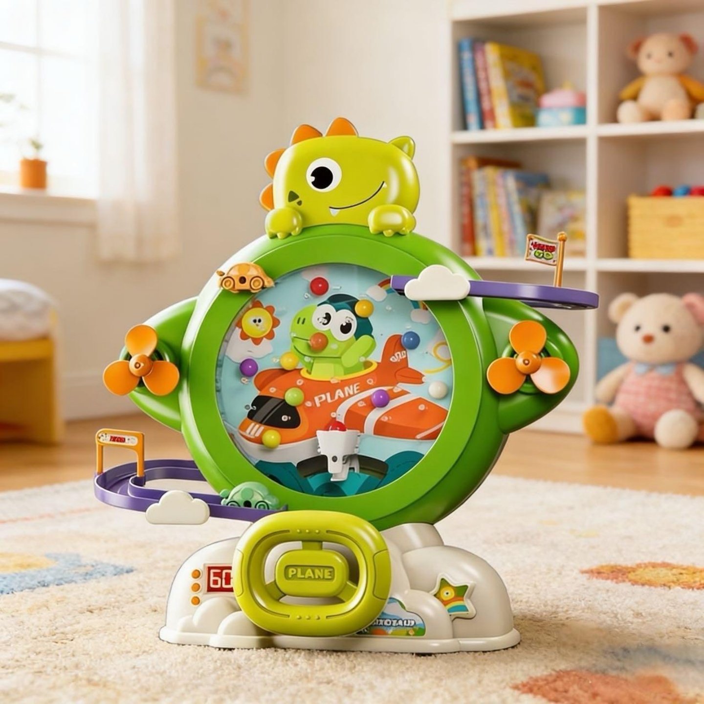 儿童恐龙弹珠机玩具射击益智游戏机家庭打珠珠幼儿园早教生日礼物