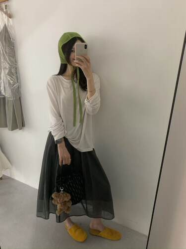 LOST LAND正品～防晒罩衫宽松休闲慵懒松弛感T恤长袖薄款空调衫