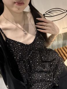 现货！oker章壳儿正品～碎花吊带背心百搭韩系修身显瘦26新款A744