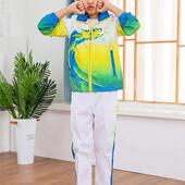 开衫 情侣休闲运动服女长袖 跑步两件套卫衣 男春秋季 运动套装