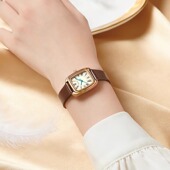 聚利时时尚 方形高级感方形复古罗马字石英手表2025新款 女表1459