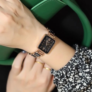 方形女士时尚 聚利时女手表正品 石英表简约女表1273 官方补贴价