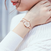 聚利时复古时尚 小众高级感气质小表盘设计感石英表女士918