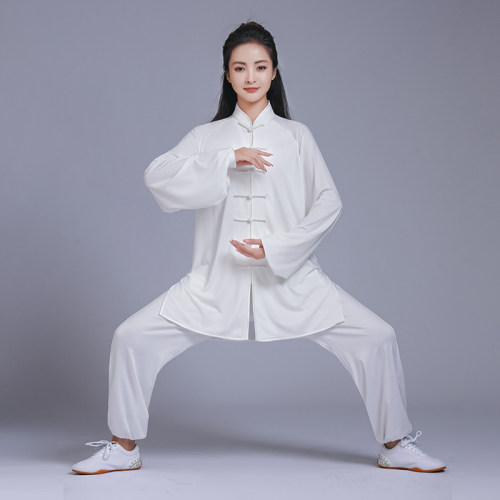 柏龄太极服吸湿排汗牛奶丝表演服