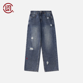 CLOTTEE 基础系列 水洗破洞牛仔裤 陈冠希主理 CLOT