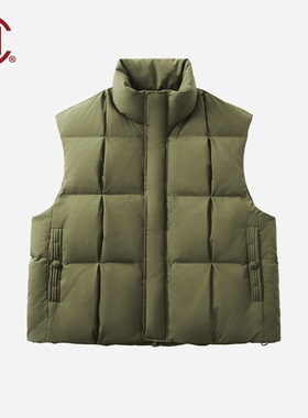 【CLOTTEE by CLOT】方格羽绒马甲 盘扣 中式 榫卯系列