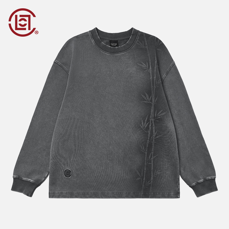 【CLOTTEE by CLOT】水洗墨竹圆领卫衣 竹系列 陈冠希主理