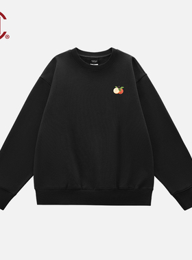 【CLOTTEE by CLOT】心想事橙刺绣圆领卫衣 重磅粗纹肌理线圈内里