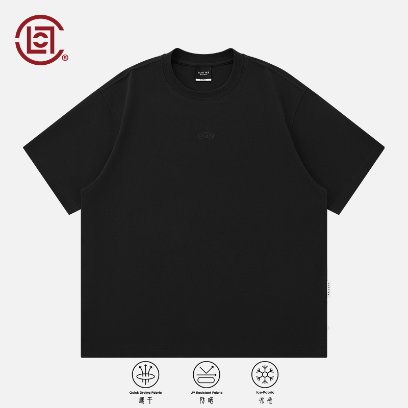 【CLOTTEE by CLOT】刺绣标凉感防晒速干短袖T恤 基础系列