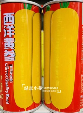 黄色胡萝卜种籽齐头黄西域黄胡萝卜种孑味甜脆四季蔬菜子菜园大田