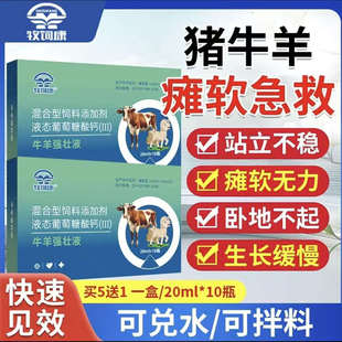牧饲康猪牛羊强壮瘫软救命液四肢无力站不稳腿瘸腿疼肿葡萄糖酸钙
