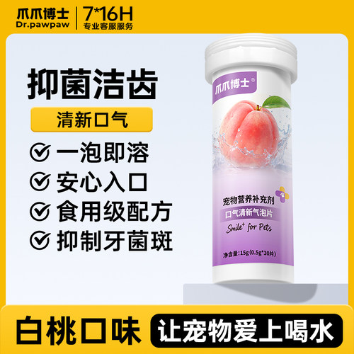 爪爪博士宠物口气清新气泡片