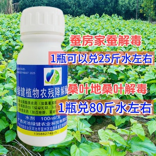 【绿健植物农残降解酶】家蚕及桑树降解农药残留，提质增效