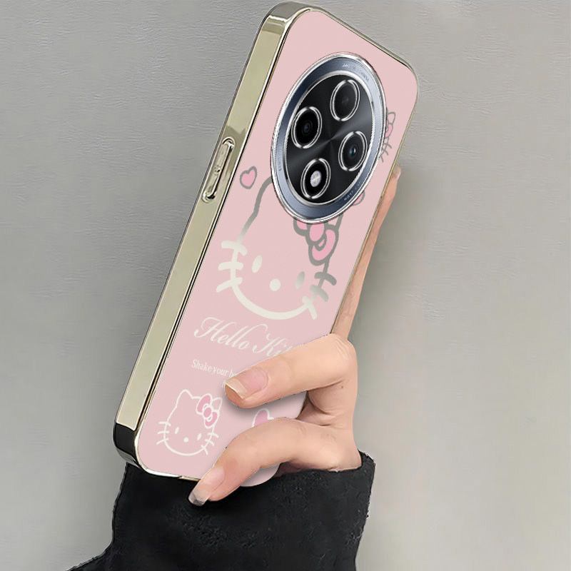 适用oppoa3pro手机壳a2/a1/a58新款a93s软opopa96粉色kt猫A575G电镀a11x全包a32防摔a72高级感a35女a91a83男