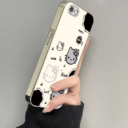 适用苹果6Plus手机壳iPhone6P保护A1524套iP六iPone猫爪kt猫新款iPhon外壳平果i6Puls软硅胶Pius全包防摔男女