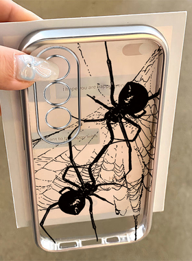 适用oppok12手机壳k12x新款oppok10pro/k11黑色蜘蛛网K10活力版oppk9x软硅胶套k5全包防摔opopk3/k7k9s电镀k1