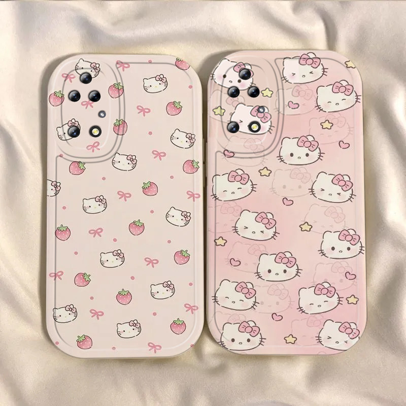 适用华为P50手机壳P50Pro保护套P5O新款Pura五零系列外壳P5OPro草莓KT猫硅胶全包防摔高级感Pr0怕Por男女