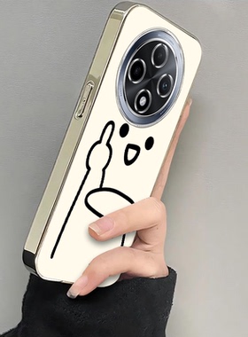 适用oppoa3pro手机壳a2/a1/a58新款a93s软opopa96单手中指米底A575G电镀a11x全包a32防摔a72高级感a35a91a