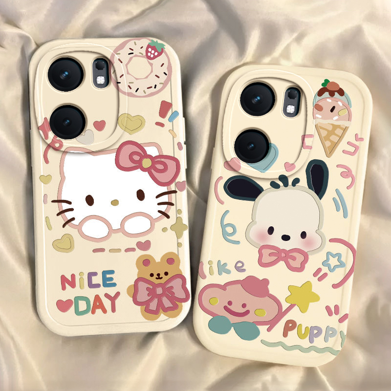 适用iqooneo9/8pro手机壳新款vivoiqooneo5凯蒂猫帕恰狗ipooneo6se全包防摔iq00neo7软硅胶套icooneo3男女noe