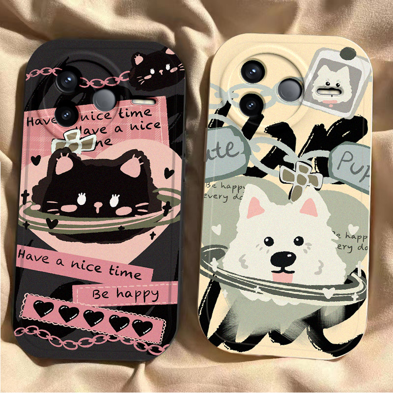 适用红米K80手机壳新款RedmiK70至尊版镜头全包防摔ultra小米k60pro硅胶套k50k40s男女k30i锁链猫狗k20pro软E