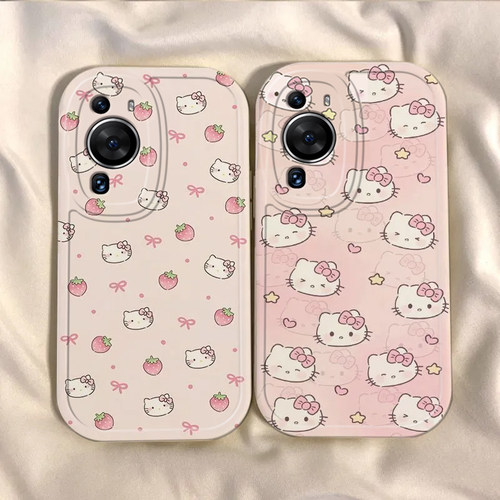 适用华为P60Art手机壳P60Atr艺术主题版平安喜乐保护套At新款外壳草莓KT猫硅胶软壳PArt全包防摔高级感男女