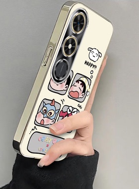 适用荣耀play9C手机壳7T新款华为HonorPlay35/6Tpro四格小新paly5t全包防摔硅胶套plat8t/4tpro女8X9电镀8C男