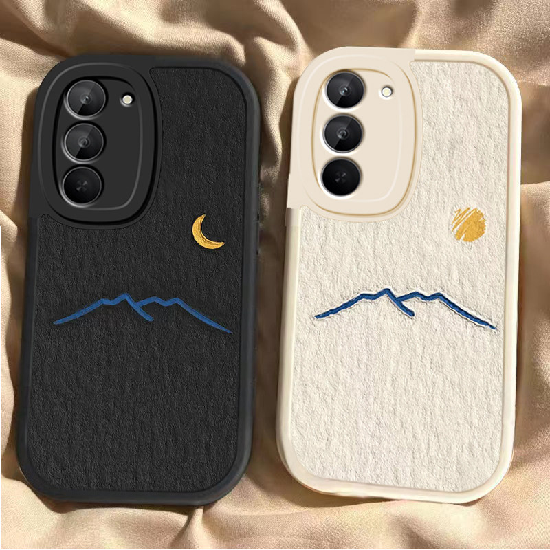 适用红米Note15R手机壳RedmiNote15R全包防摔太阳月亮山保护套Redmi小米新款5G硅胶软壳镜头R15外壳男女磨砂