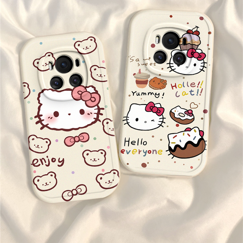 适用荣耀magic6手机壳5pro女新款mgaic4全包防摔华为magic6por硅胶保护套魔术migac5至臻版mgaic3可爱KT猫p软