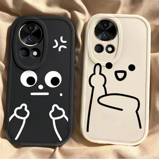 适用华为nova12pro手机壳11SE新款Nova10por可爱搞怪表情Hinove9硅胶novo87防摔n0va6男女nava5ipr0潮4e全包3
