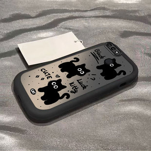 适用oppoR15手机壳标准版R15新款软硅胶OPPO全包oppr套0pp0opp0ppor防摔opr网红泡芙壳三只黑猫oopor男poop女