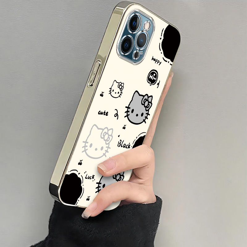 适用苹果12ProMax手机壳iPhone12PorMax套Pr0Max猫爪kt猫新款PMax平果PM萍果PorMas镜头全包iP防摔男女