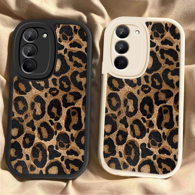 适用红米Note15R手机壳RedmiNote15R全包防摔复古豹纹保护套Redmi小米新款5G硅胶软壳镜头R15外壳RED男女磨砂