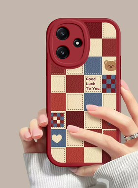 红米Note12R手机壳RedmiNote12R5G保护R12套Redmi小米新款外壳软nont红色硅胶noto全包n0te防摔not男女nt闹特