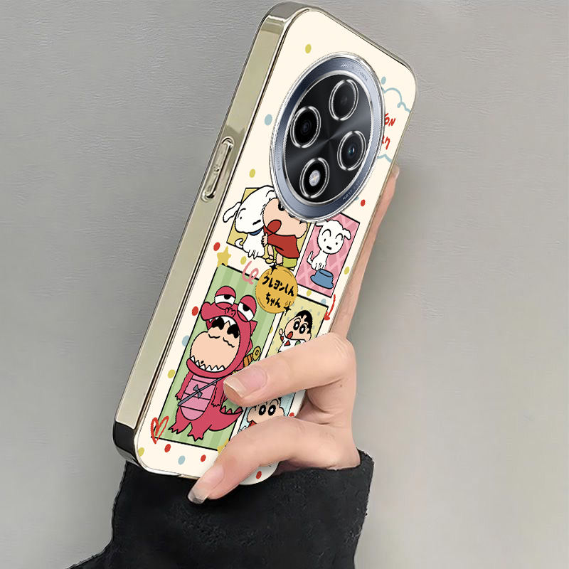 适用oppoa3pro手机壳a2/a1/a58新款a93s软opopa96插画小新A575G电镀a11x全包a32防摔a72高级感a35a91a83