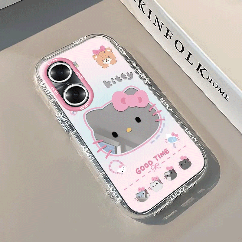 适用荣耀60手机壳华为HONOR6O保护套H0N0R60新款硅胶全包防摔六十专用六零曲屏版外壳曲面屏男女可爱KT猫高级